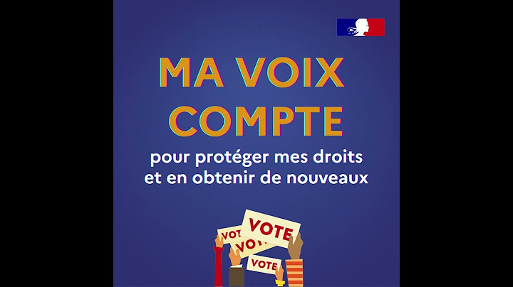 Pourquoi voter ?