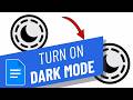 How to turn On Dark Mode in Google Docs