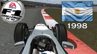 F1 GP DE ARGENTINA 1998 | Vuelta Rápida NARRADA 🎙️ con F1 Challenge 1998