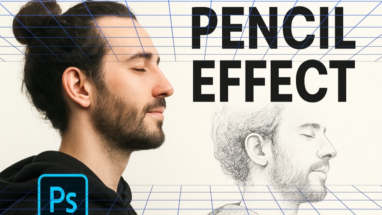 “Create Realistic Pencil Sketch Effect in Photoshop | Easy Photo to ...