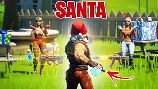 Pretending to be SANTA in Fortnite! (IT WORKED!)