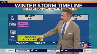 Slick spots remain around Portland
