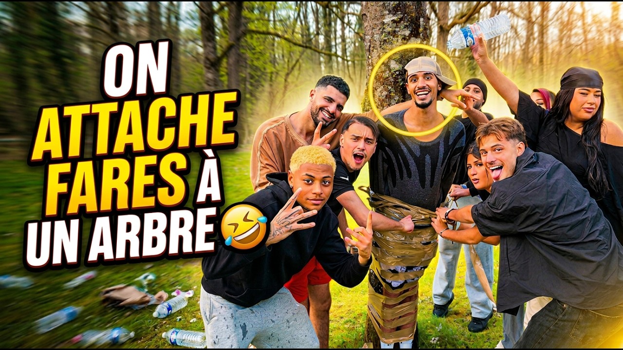 On attache Fares à un arbre 🤣, Il y'a un fumigène dans la forêt 😱, Les filles se sont battus 😭