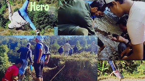 Discharge measurement by floating method # khola khojna jada balla sano stream dekhiyo# new video #