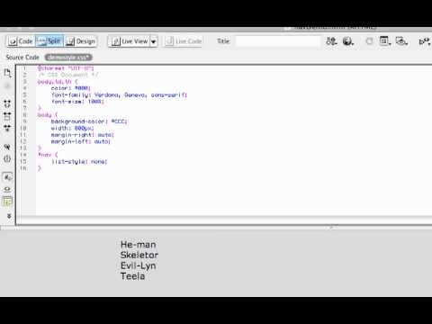 CSS: Turning Unordered Lists into Navigation - YouTube