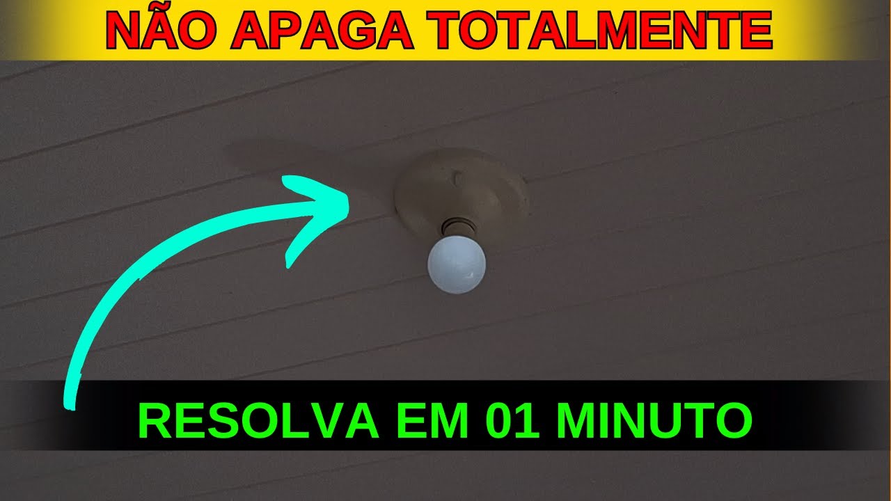 💡Lâmpada de LED não APAGA totalmente [RESOLVA EM 1 MINUTO] - YouTube