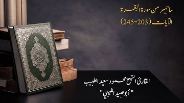 تراويح رمضان (2019م 1440 ه) ما تيسر من سورة البقرة الآيات (203-245) للقارئ أبو عبيد الليبي