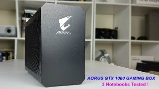 GTX 1080 on a tablet ? Aorus GTX 1080 Gaming box - 3 Notebooks Tested -  YouTube