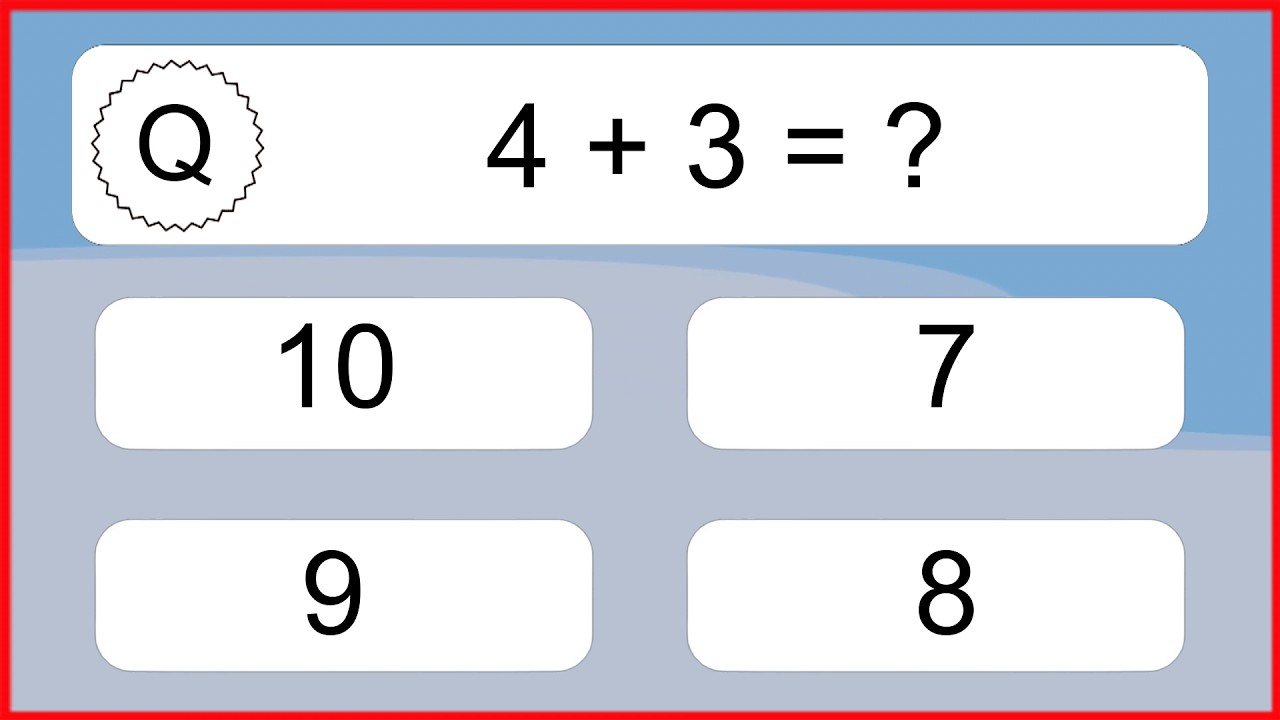 20 упражнений на сложение для детей.