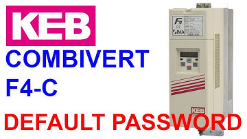 KEB Combivert F4 series - Default password / Access Level overview