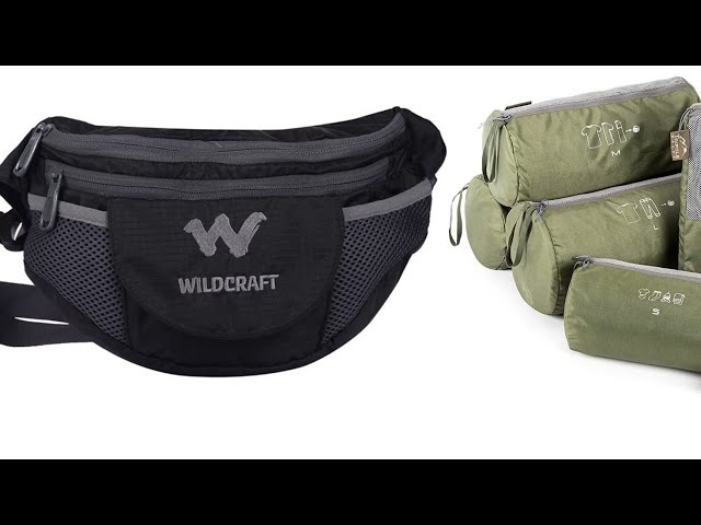 Waist pack of Wildcraft Nylon 10 Ltrs, Tripole Cylindrical Shaped Set of 6  