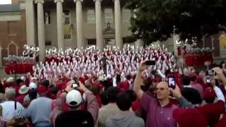 The university of alabama million dollar band performing fight song
before bama vs. lsu on november 5, 2011.