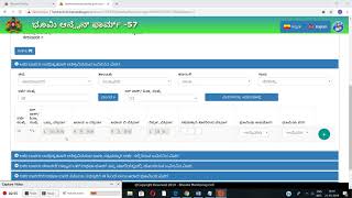 Bhoomi Form 57 data entry screenshot 5