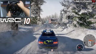 WRC 10 - Subaru Impreza WRC 1997 at Rally Sweden 2004 | Thrustmaster TS-XW Gameplay