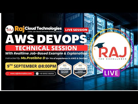 AWS & DevOps Realtime online Technical session| Batch-12 By Prathiba D from Raj Cloud technologies