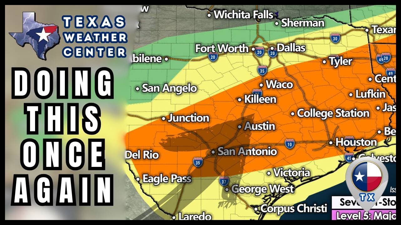 Severe Storms Sweep Through Texas Today - YouTube
