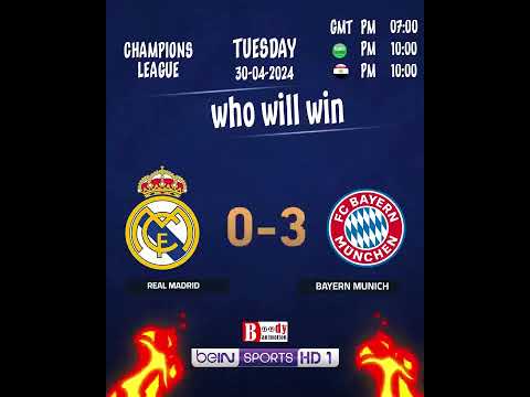 who will win real madrid vs bayern munich 🔥 #realmadrid #BayernMunich #championsleague