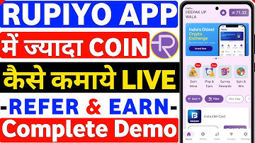New UPI Money Earning App 2025 | Rupiyo App Unlimited Coin Trick 🤑 | How To Use Rupiyo App Full Demo
