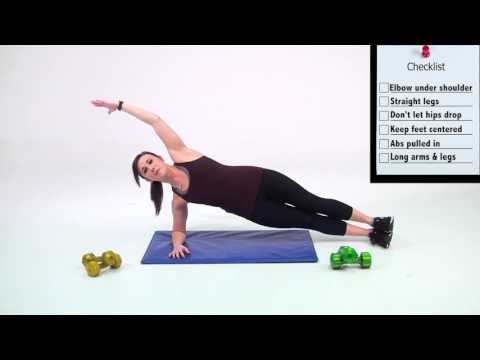 How to perform a Side Plank with Side Crunch