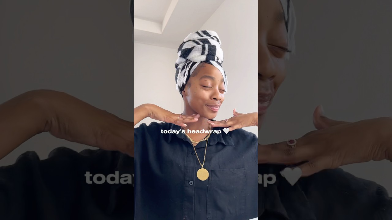 cute and easy headwrap tutorial 🤍