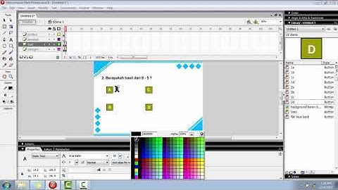 Membuat Soal Pilihan Ganda dengan Macromedia Flash 8
