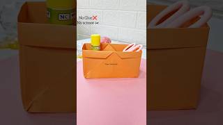 No Glue❌ No Scissor✂️Paper Storage Box👀 #shorts #art #diy #craft #youtubeshorts
