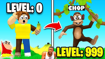 SHINCHAN 999 MONKEY ARMY Throws MILLIONS of BANANAS | BECAME MILLIONAIRE in ROBLOX with CHOP