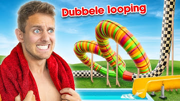 ENGSTE ZWEMBAD GLIJBANEN TESTEN!