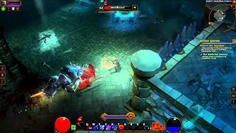 Torchlight II Playthrough - ACT I - Part 7 Water guardian palace (BOSS FIGHT)