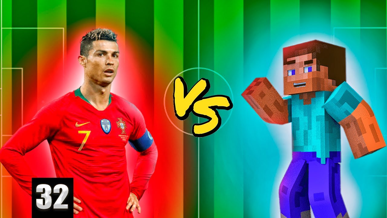 cristiano ronaldo portugal vs stiv minecraft😂🔥 YouTube