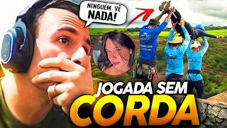 SUPER XANDÃO REAGINDO A MENINA JOGADA SEM CORDA DA PONTE