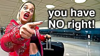 When Entitled Airport Karens Get HUMBLED By Cops
