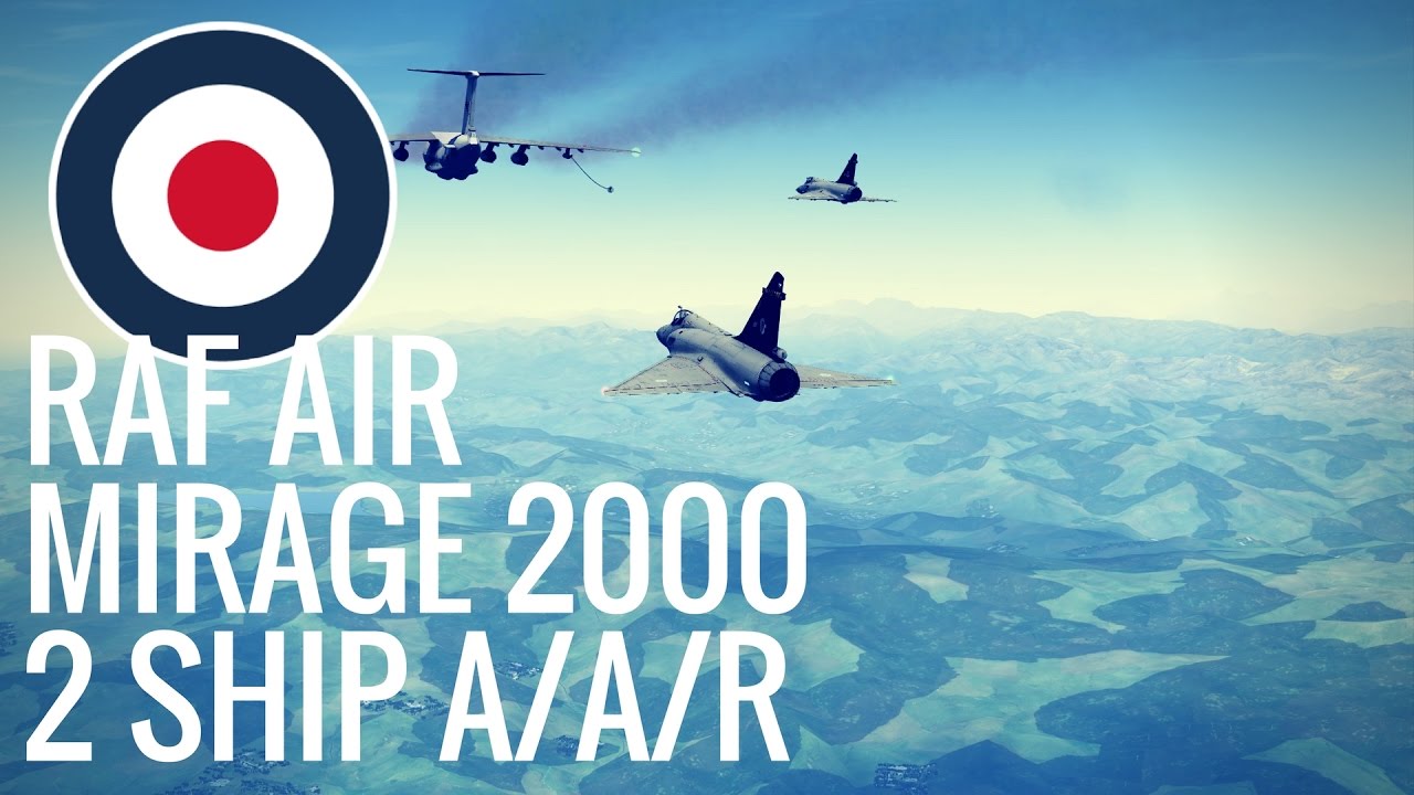 DCS Mirage 2000C 2 Ship AAR [RAF Air UK]