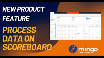 Process Data on Scoreboard I New Product Feature I Mingo Smart Factory