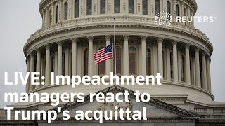 LIVE: Impeachment managers react to Trump acquittal