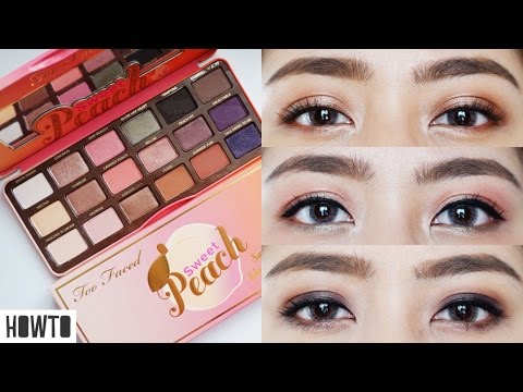 [HOWTO & SWATCH] ฮาวทูแต่งตาโทนสีพีช3ลุคด้วย TOO FACED SWEET PEACH PALETTE | Bucciime