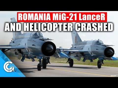 Romanian MiG-21 LanceR and IAR-330 Helicopter crashed