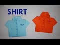 DIY: How to make paper shirt. Origami-Shirt.  Оригами рубашка.