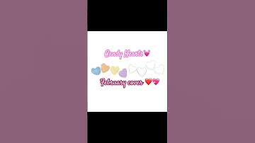 #candy #hearts #coverart #february #valentinesart #procreateart #processvideo #artprocess #fypppp