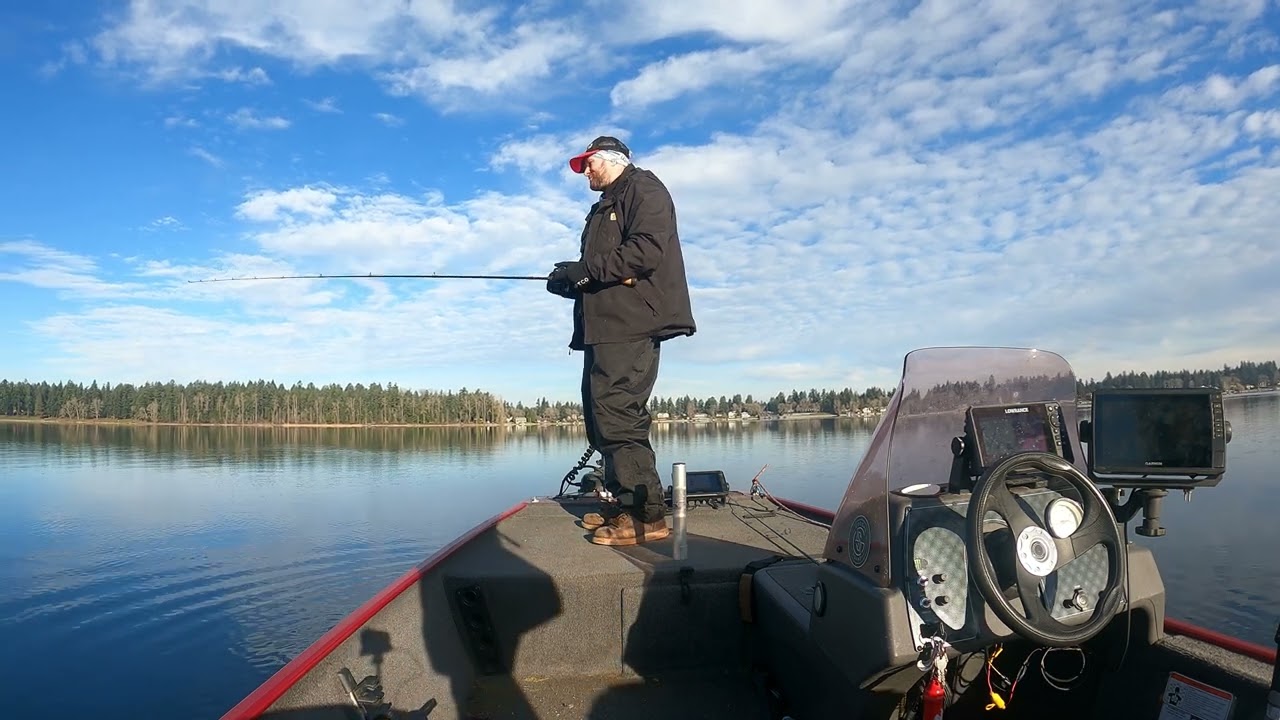 American Lake Winter Bass fishing