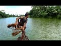Net Fishing on Boat।Traditional Cast Net Fishing in River।fishing videos (part-140)