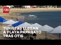 Turistas disfrutan de playa Papagayo en Acapulco tras el impacto de Otis - Las Noticias