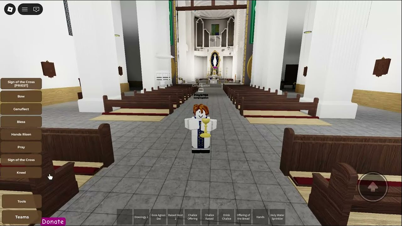 11AM Live Mass Today 2/11/26 (Simulated Mass and Procession in Roblox)