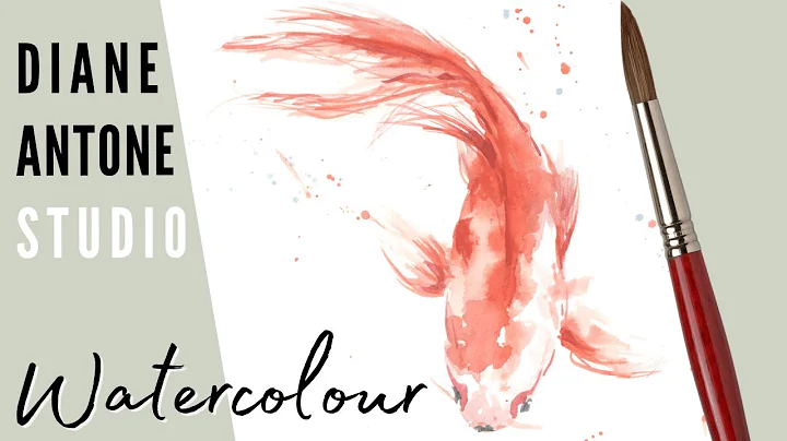 How to Paint a Koi Carp Goldfish in Watercolor - Natural World Painting Tutorial with Diane Antone