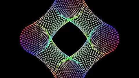 Connecting circles. Draw by openFrameworks