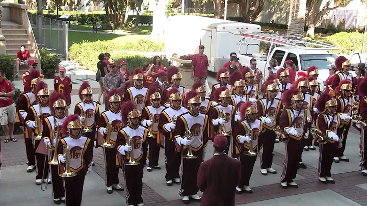 USC Trojan Marching Band 2013 end of the day 9-14-13