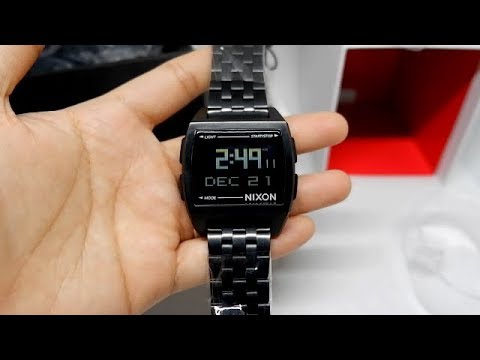 NIXON A1107001 BASE ALL BLACK ORIGINAL UNBOXING