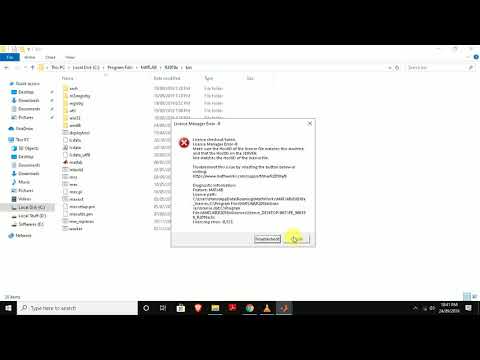 (Quick video) How to solve license manager error -8 of Matlab 2018 in windows 10 quickly