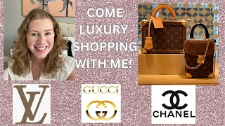 VLOG COME LUXURY SHOPPING WITH ME LOUIS VUITTON, GUCCI, CHANEL AND A EASY RECIPE