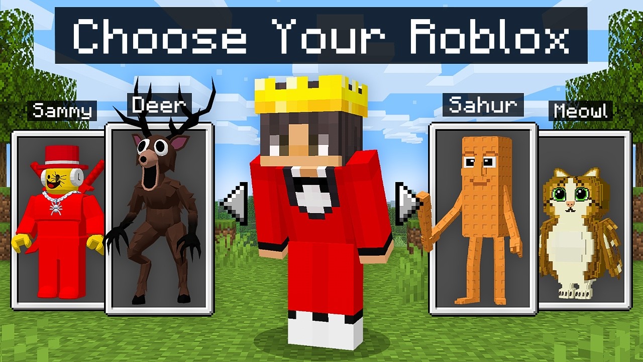 Minecraft, But You Can Choose Your ROBLOX!